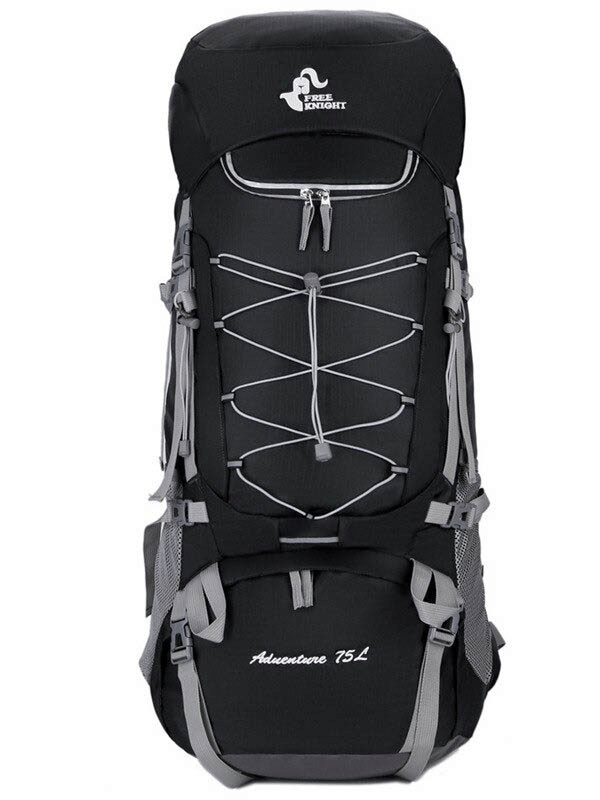 Hiking large capacity water resistant backpack with rain cover and adjustable straps, perfect for outdoor adventures. Model SF0296.